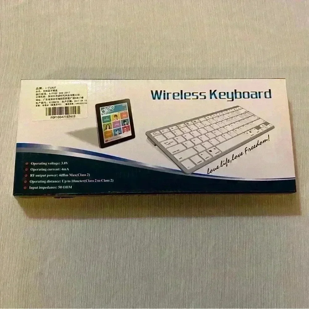 I-FUAUF Bluetooth Wireless Mini Keyboard Apple iOS & Android Cellphone Tablet